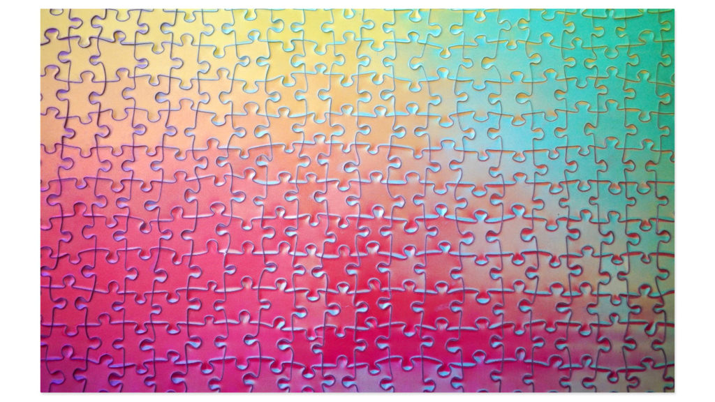 Lenticular Color-Changing Puzzle